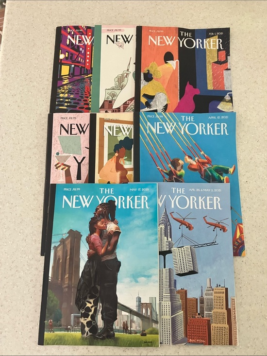 The New Yorker Other - The New Yorker Magazine - 8 Issue Lot Published 2021